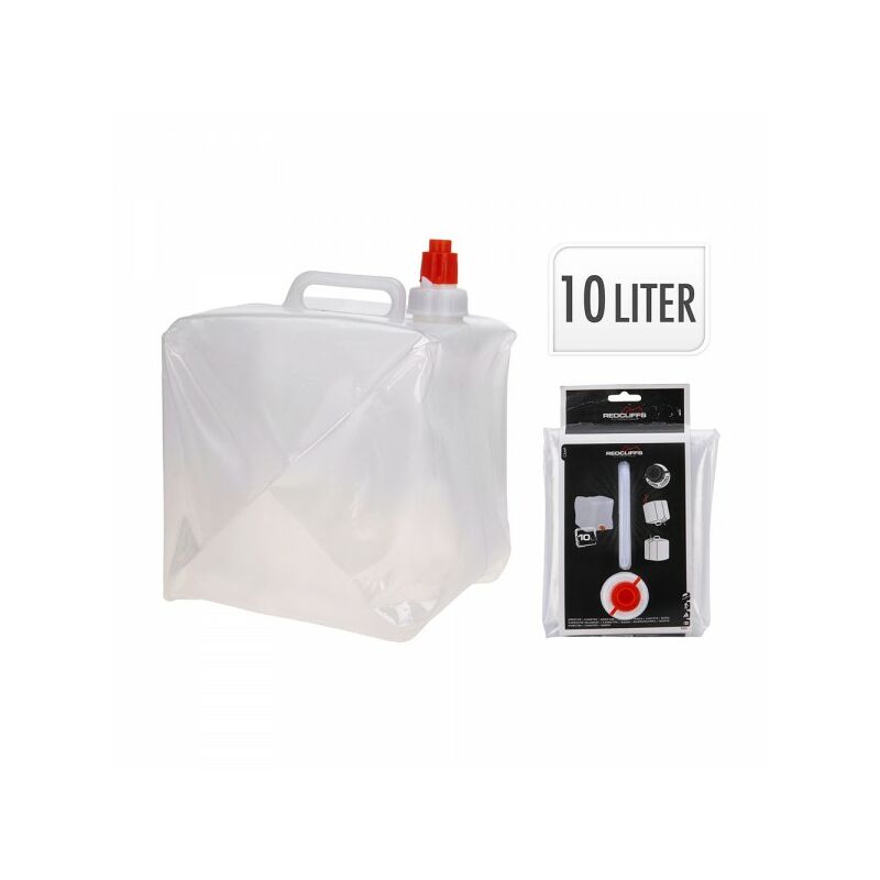 Reservoir d'eau pliable camping 10 l. 19 x 20 x 25 cms.