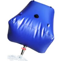 Réserve D'Eau Souple 80L Pour Brouette WERKA PRO - Transport Arrosage Jardin - Bleue Pliable