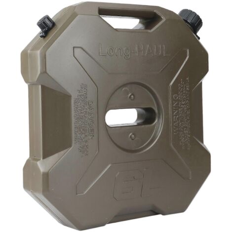 Réservoir d'essence de rechange vert 6 litres pour quad, SSV et moto, en plastique.