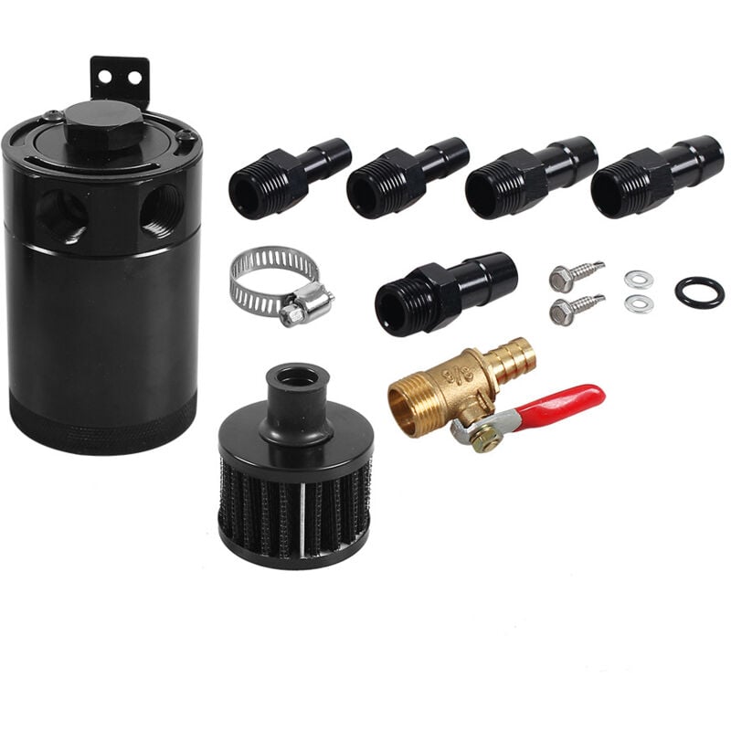 Shining House - Réservoir d'huile de voiture, réservoir d'huile de voiture en alliage d'aluminium, réservoir d'huile de voiture à usage général avec