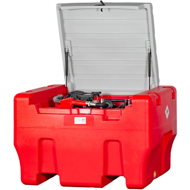 Cuve réservoir Diesel Rouge Fioul en PE 330 L avec pompe 12 V MW Tools TDC33012