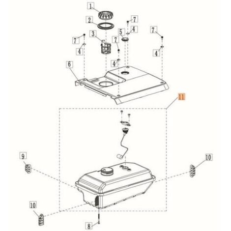 RÉSERVOIR D'ORIGINE EMAK L66152709