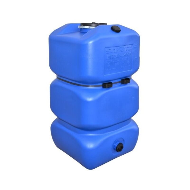 Réservoir d'eau potable 600 litres, Réservoir en polyéthylène carré extérieur pour Eau Potable, 74x74x135 cm