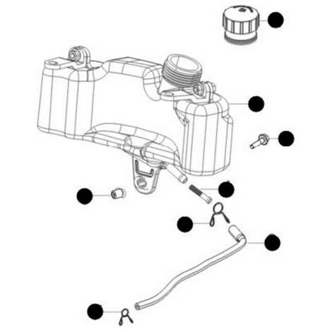 Réservoir essence tondeuse Mc Culloch RV150