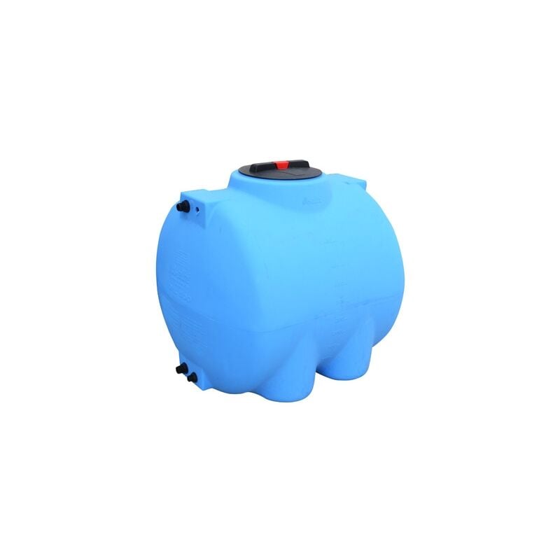 Iperbriko - Réservoir horizontal en polyéthylène bleu de 1000 litres