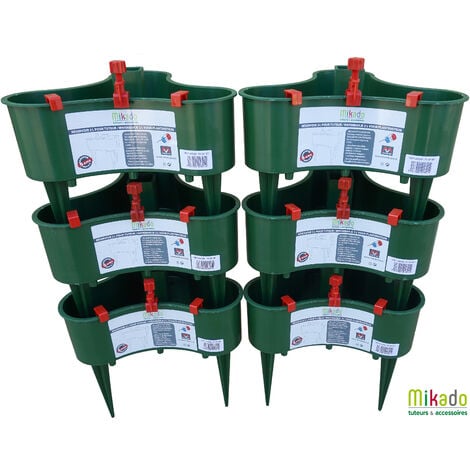 Réservoir - Lot de 6 Réservoirs 2L pour tuteur VERT JARDIN