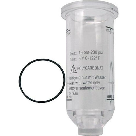 Reservoir plastique pour huileur cylindre G1/4 + G3/8 BG