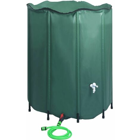 Réservoir pliable d'eau de pluie avec robinet 1000 L