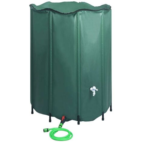 Réservoir pliable d'eau de pluie avec robinet 1250 L