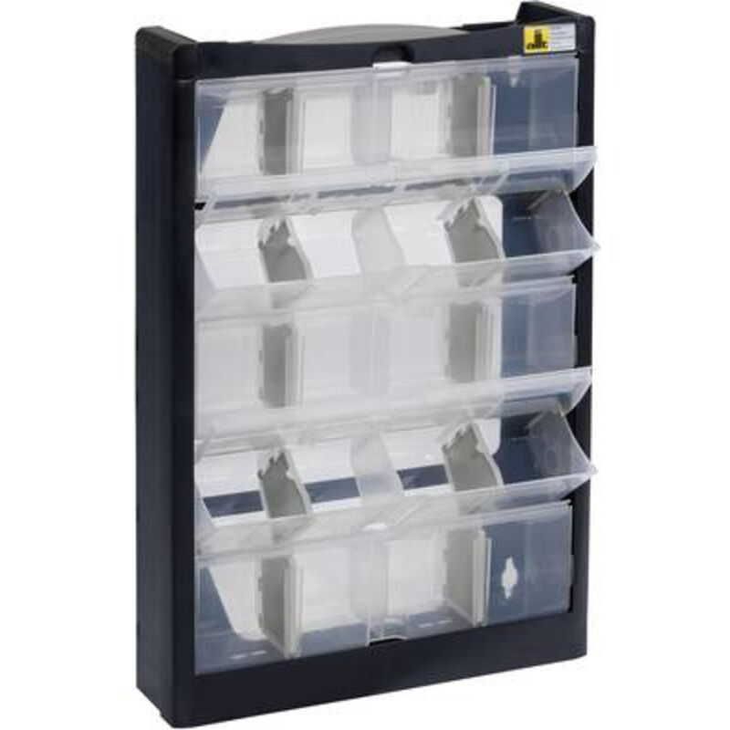 Allit - 466250 Réservoir pour petites pièces (l x h x p) 300 x 465 x 80 mm noir, gris 1 pc(s) Y865902