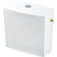 Réservoir De WC Reviso Wirquin Avec Chasse D’eau Double - Économie D’eau - Blanc - Prêt à Poser