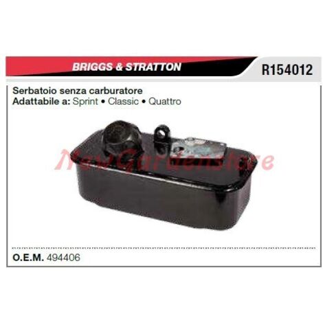 Réservoir sans carburateur B&S tondeuse à gazon tondeuse sprint R154012