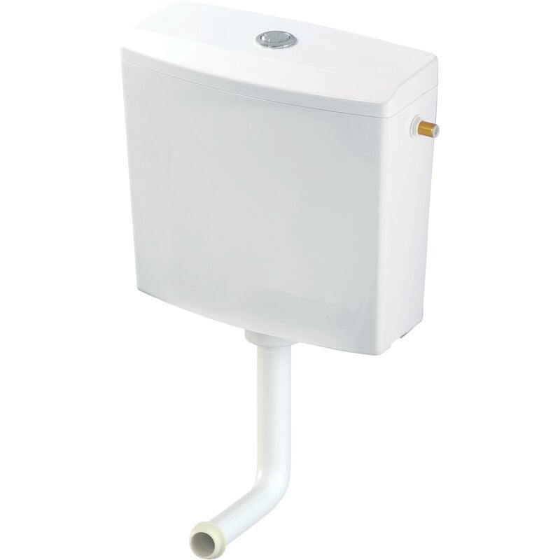 Wirquin - Réservoir Reviso économie d'eau semi-bas avec kit de chasse d'eau complet 50717360, blanc