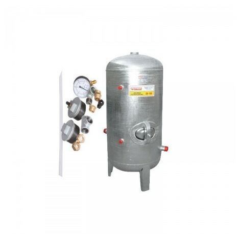 Réservoir surpresseur à eau galvanisé 200L 6 bar avec accessoires