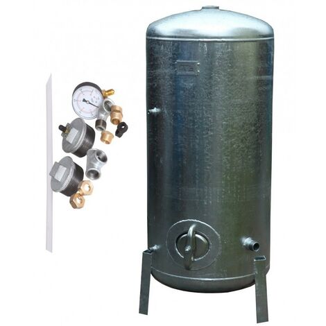 Réservoir surpresseur à eau galvanisé 9 bar 300 L avec accessoires