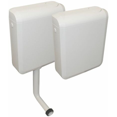 REGIPLAST Réservoir WC apparent DUETTO attenant ou semi bas, 3 à 6 litres