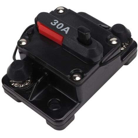 Resettable Circuit Breaker, Stereo Audio Resettable Inline Circuit Designer (30A).