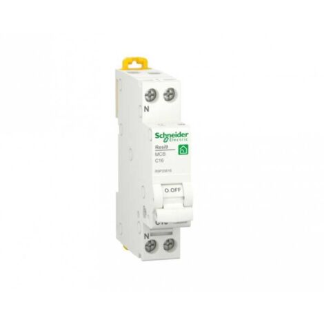 SCHNEIDER ELECTRIC Resi9 1P + N 16A 4,5KA Curva C 1 Module Schneider R9P35616