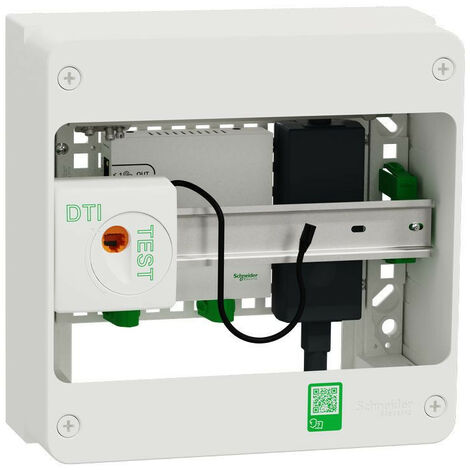 RESI9 COFFRET DE COMMUNICATION VDI 13M1R - SWITCH 5PORTS POE - GRADE 3TV 4XRJ45 CAT6A SCHNEIDER ELECTRIC SCHR9H13401VDIXS