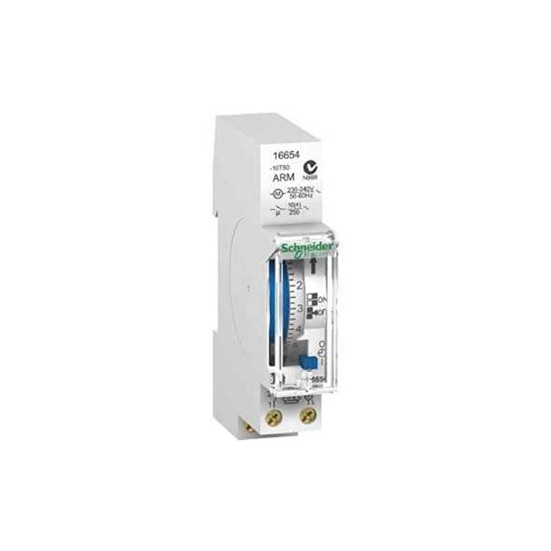 Schneider duoline interrupteur horaire mécanique ih'clic 18MM cycle 24H 1CANAL 1F Schneider Electric SCH16654