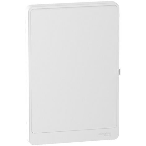 Resi9 - porte Styl blanche (RAL 9003) pour coffret 2 rangées de 13 modules (R9H13422)