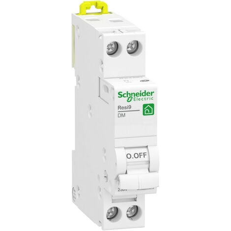 Disjoncteur 16A XP Resi9 - 1P+N - Courbe D - 3kA - 230V CA - Peignable