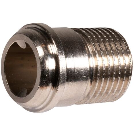 Resideo Gewindetülle VA5200B, konisch, normale Länge, Messing vernickelt, 1/2"