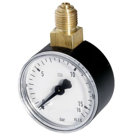 Resideo Manometer M08 G 1/4", 50mm, oben, Teilung 0-16 bar