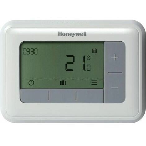 Resideo Termostato ambiente T4 cablato con contatto di commutazione, bianco, T4H110A1023