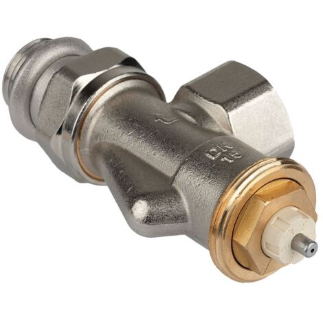 Resideo Thermostatventilkörper SX, Messing vernickelt, Axialausführung, 1/2", mit Weichdichtung