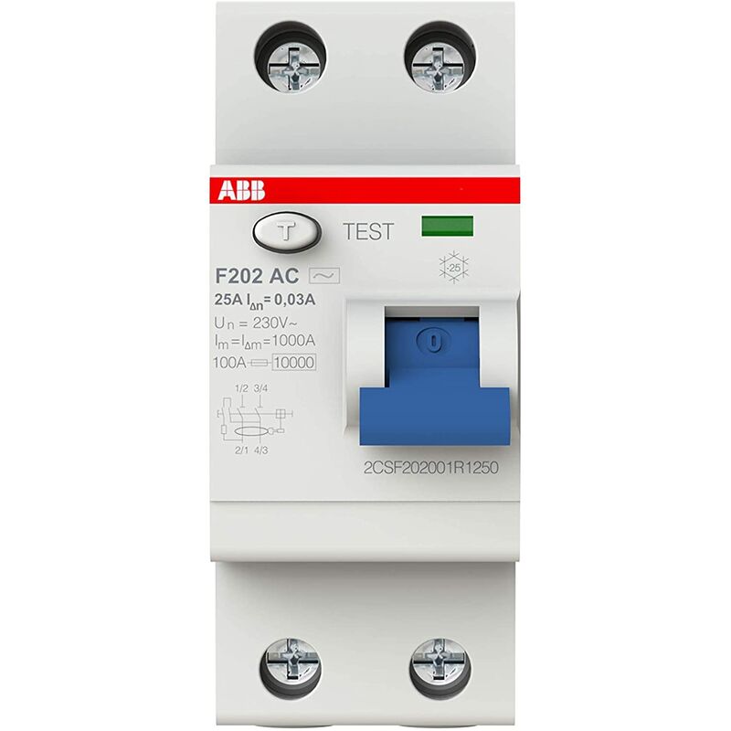 ABB - Pure 2-Pole 25A 30MA Residual Current Circuit Breaker
