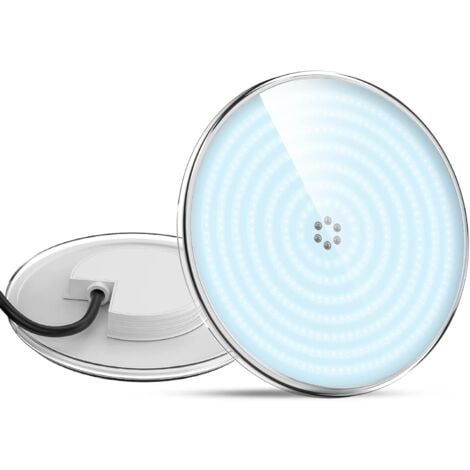 IKODM Resin Filled Pool Floodlight, 30W PAR56 Lamp (300W Halogen Bulb Equivalent), LED Pool Spotlight, 3500lm, IP68 Waterproof, 12V AC/DC, 6000K [Energy Class F]