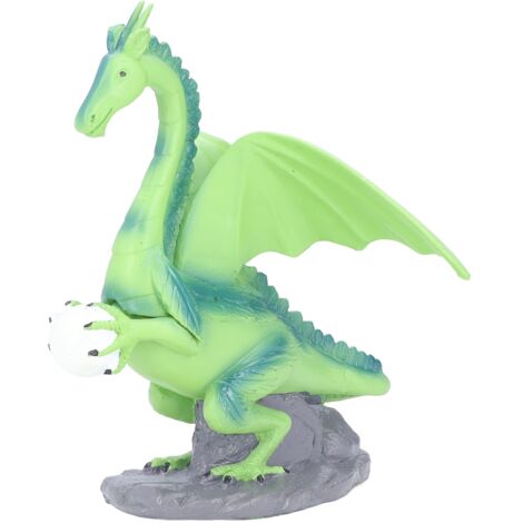 Resin Flying Dragon Statue Holding Ball Dragon Sculpture Decoration for Bedroom Study Room Garden Corridor Hallway