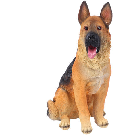 Resin Garden Landscape Simulation Dog Lawn Figurine Balcony Puppy Animal Decoration Craft