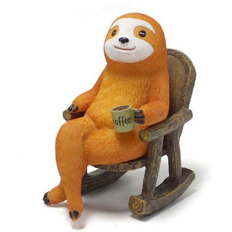 Resin sloth swing garden decoration