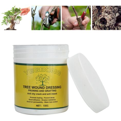 Resina curativa para plantas, árboles frutales, remedio, 108 g, sellador de corte, pasta protectora, repelente de insectos, para todos los climas, brillante, eficaz, para rosas, macetas, 1 botella.