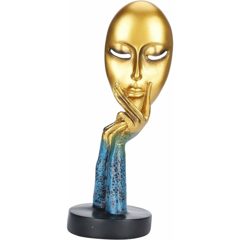

Resina Estatua de cara abstracta Personajes abstractos Adornos artesanales Cara de mujer Escultura de arte Meditadores Estatua Decoración para