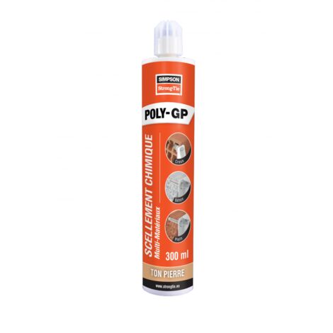 Resina multi-materiali POLY-GP 300ml colore grigia
