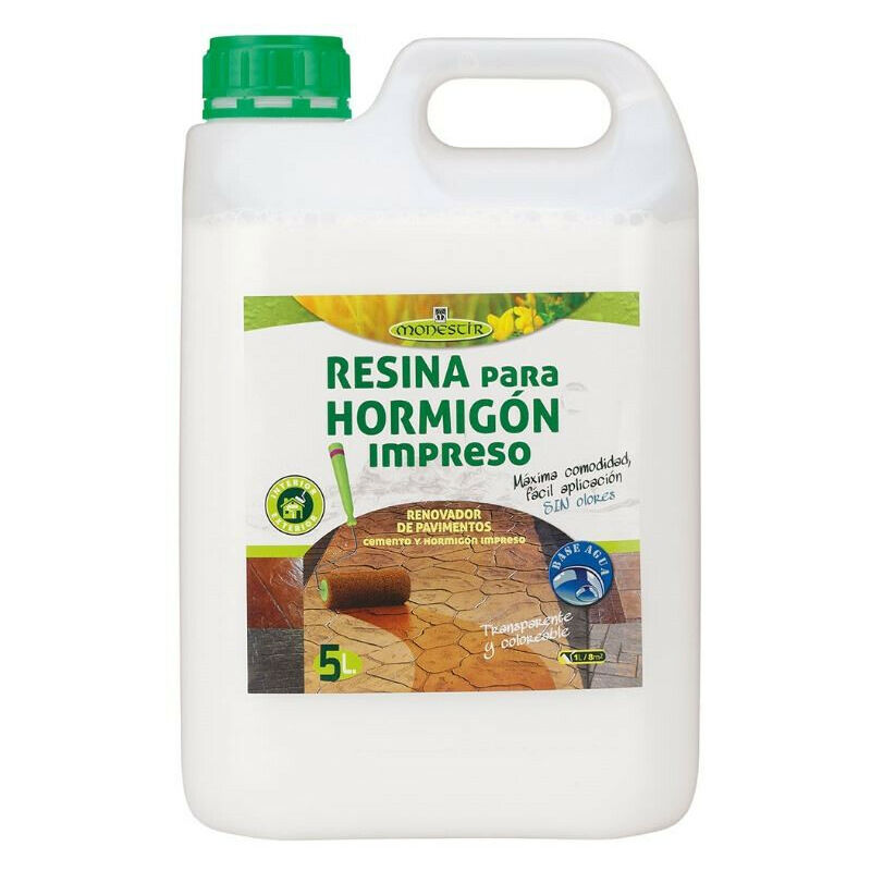 

RESINA P/HORMIGON IMPRESO ( ) Base Agua - Envase 5 litros - Monestir