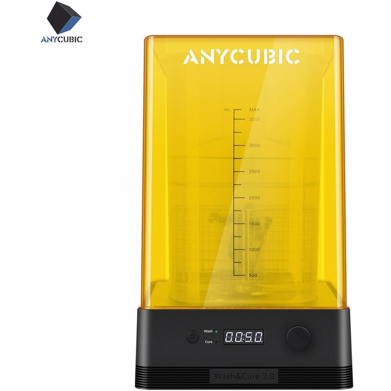 

Máquina de lavado y curado 2 en 1 mejorada ANYCUBIC Wash & Cure 2.0, para modelos de impresora 3D Mars Photon Photon LCD SLA DLP, tamaño de lavado