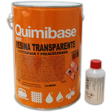 QUIMIBASE RESINA POLIESTER CRISTAL+ catalizador 5KG