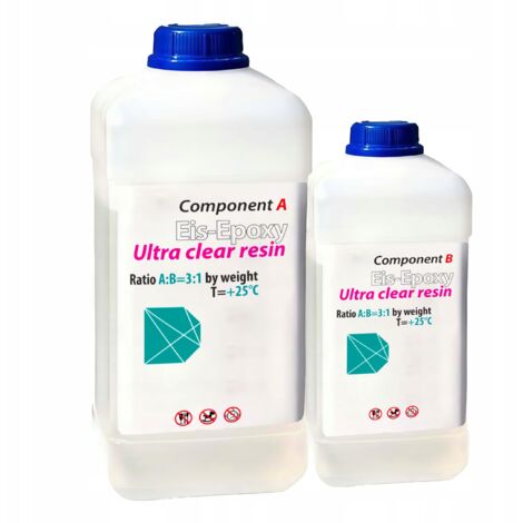 RESINA TRASPARENTE PER GIOIELLI Eis-Epoxy 4 kg