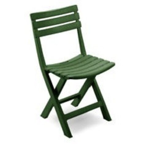 RESINA:SEDIA BIRKI PIEGHEVOLE VERDE CM.44X41XH78