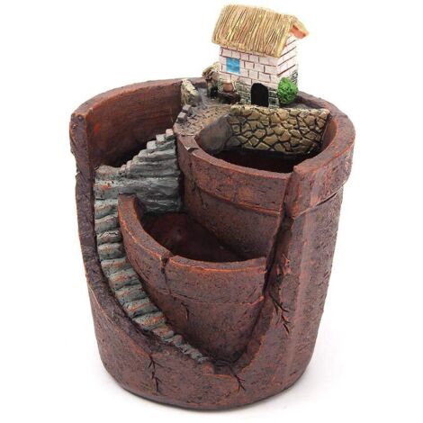 Résine Artificielle Pot Conception Plantes Succulentes Pot Sweet House Jardin Planteur pour Bureau À Domicile Jardin