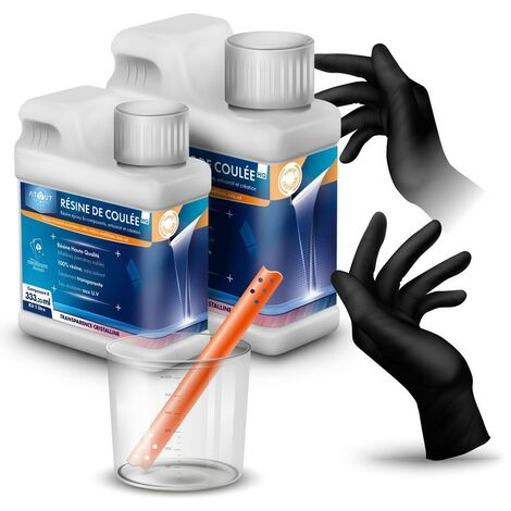 Résine de coulée époxy kit  et d'inclusion bi- composants / UV
