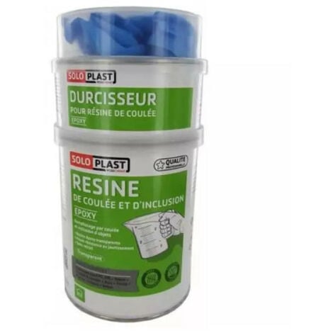 Soloplast Résine EPOXY R123 et Durcisseur R614 - Kit de 1 kg