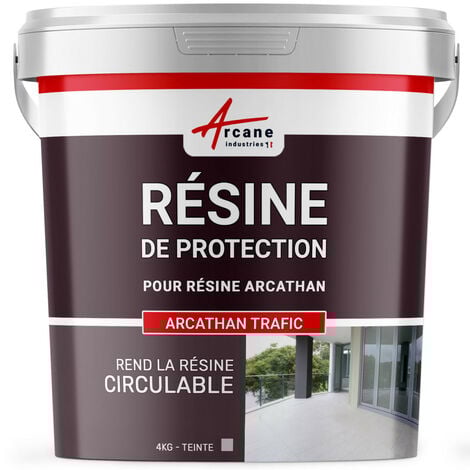 Résine de finition circulable polyurethane pour etancheite toiture plate ARCATHAN TRAFIC - 4 kg Gris - ARCANE INDUSTRIES