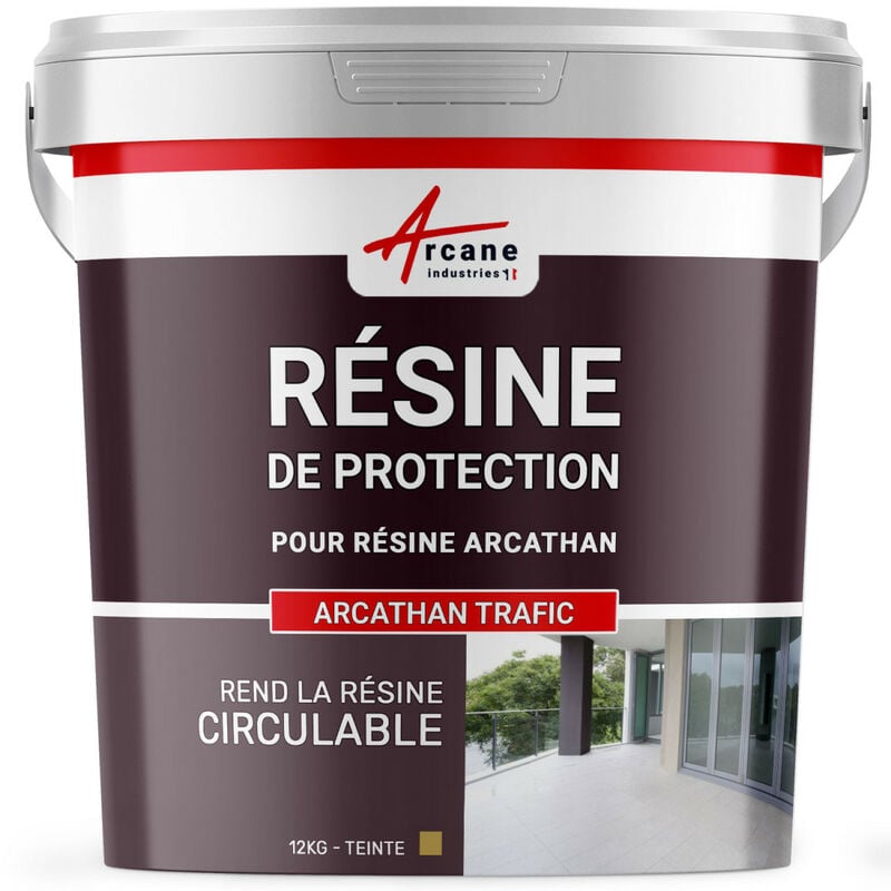 Résine de finition circulable polyurethane pour etancheite toiture plate ARCATHAN TRAFIC - 12 kg Beige Proche - RAL 1001 - ARCANE INDUSTRIES