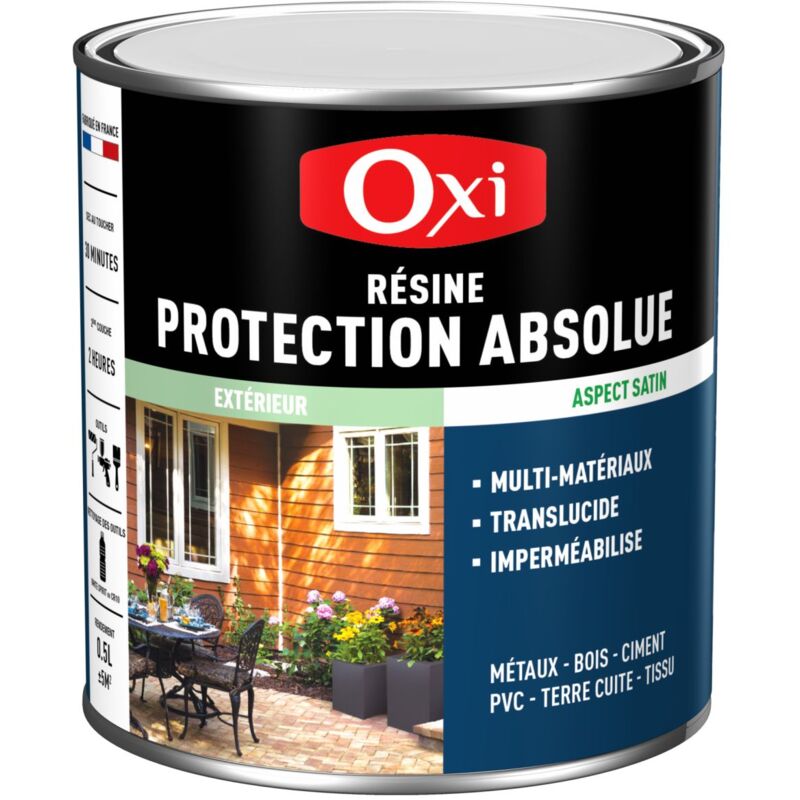 OXI - Résine Protection Absolue Satin 0,5L - Translucide