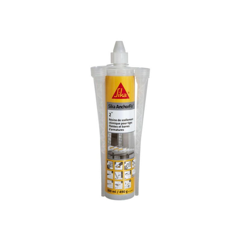 Sika - Résine de scellement chimique AnchorFix 2 Plus - Gris - 300 ml